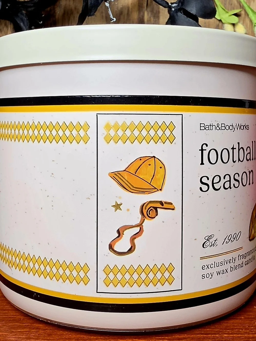 Bath & Body Works Football Season 3-Wick Scented Candle